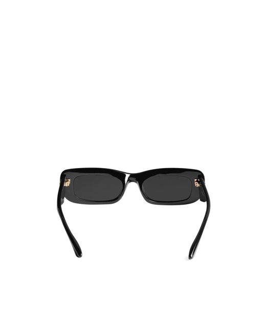 Balenciaga White Eyewear Diva Rectangle Frame Sunglasses