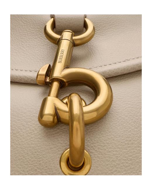 Burberry Natural Small B Clip Messenger Bag
