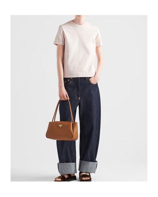 Prada White Jersey T-Shirt