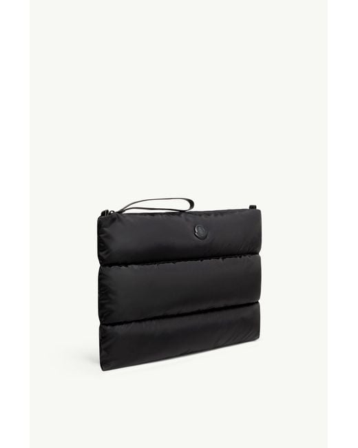 Moncler Black Caradoc Quilted Laptop Bag for men