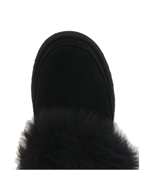 Ugg Black Disquette Chalet Slip-On Mules