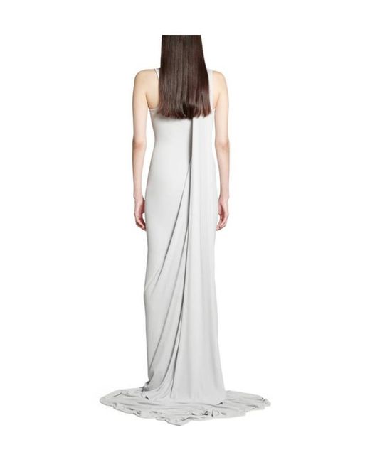 Balenciaga White Cb Tank Top Gown