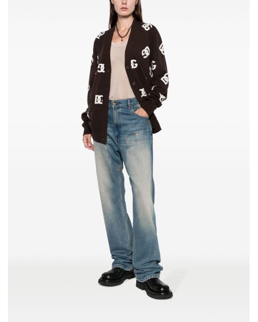 Dolce & Gabbana Black Wool Cardigan