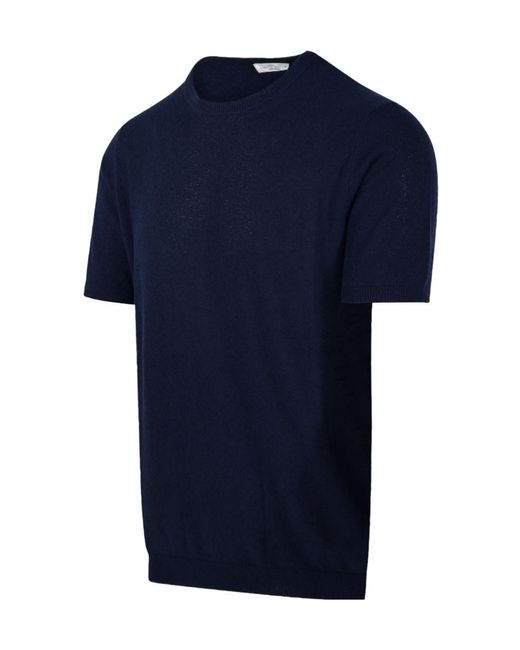 Roberto Collina Blue Short-Sleeve T-Shirt for men