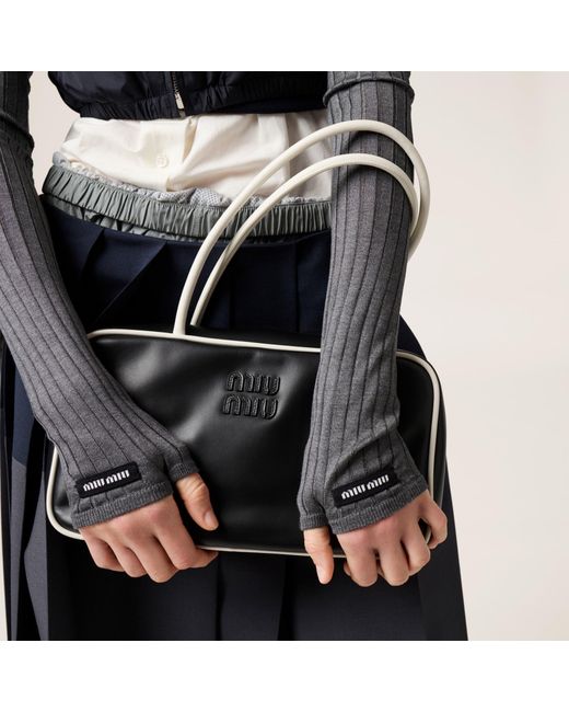 Miu Miu Black Beau Leather Bag