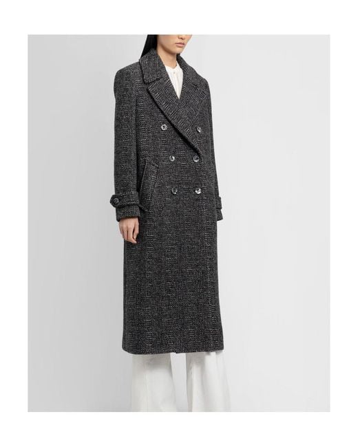 Chloé Black Logo Coat
