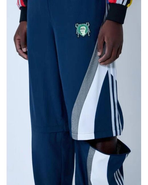 Adidas Blue Originals X Brain Dead Track Trousers for men