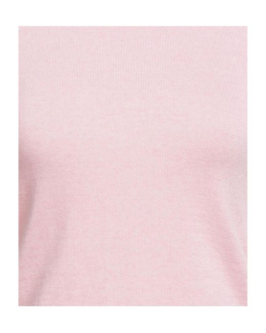 Sportmax Pink Lightweight Sleeveless Turtleneck Top