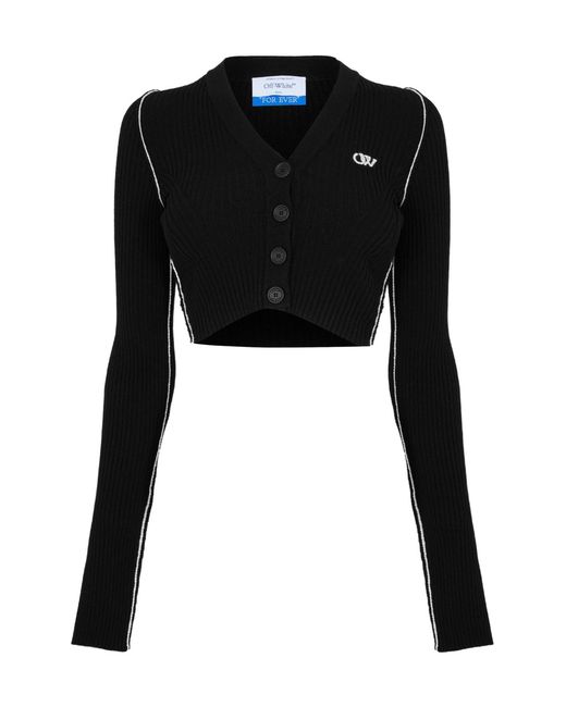 Off-White c/o Virgil Abloh Black Simple And Form-Fitting Top