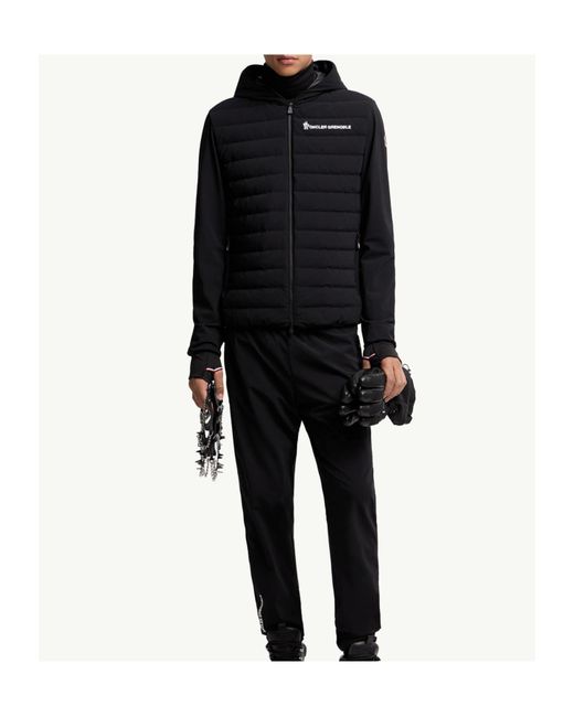 Moncler Black Grenoble Zip-Up Hooded Jacket for men