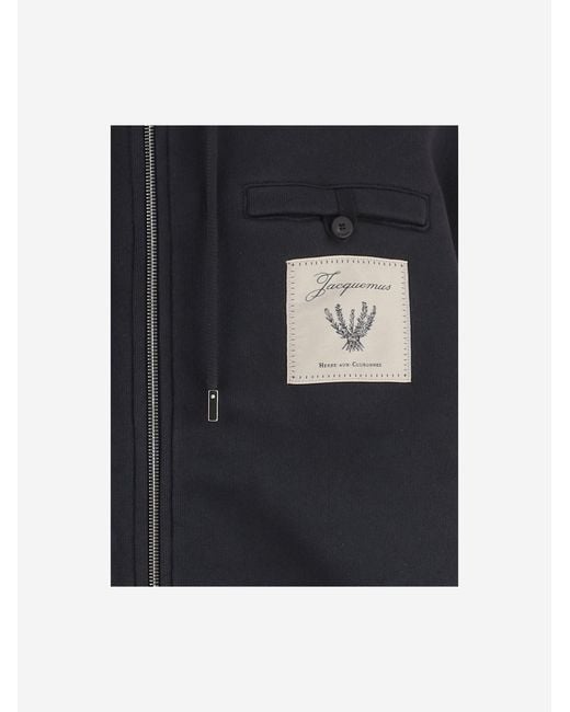 Jacquemus Black The Torneo Zip-Up Hoodie