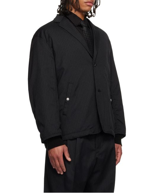 Comme des Garçons Black Comme Des Garçons Homme Single-Breasted Striped Jacket for men