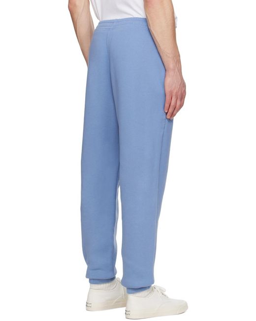 Maison Kitsuné Blue Maison Kitsuné Fox Head Patch Track Pants for men