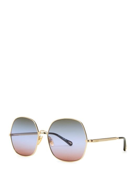Chloé Blue Metal Sunglasses
