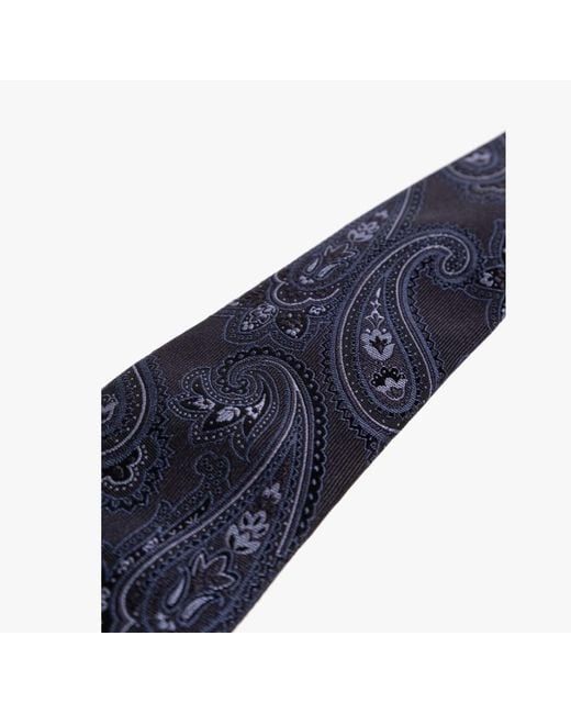 Etro Blue Paisley Silk Tie for men