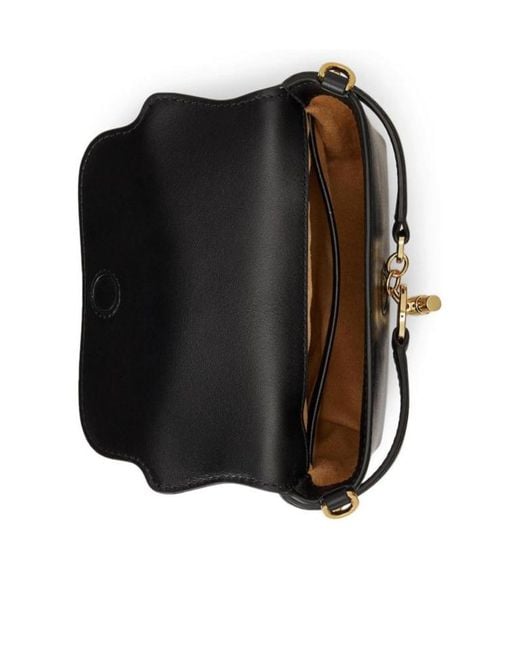 Ralph Lauren Black Blaike Leather Shoulder Bag