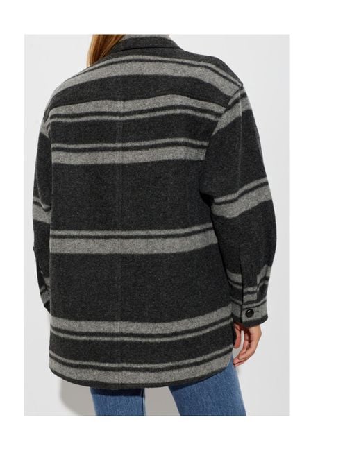 Isabel Marant Black Long-Sleeve Casual Jacket