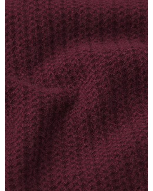 FRAME Red Crew Neck Short-Sleeved Sweater