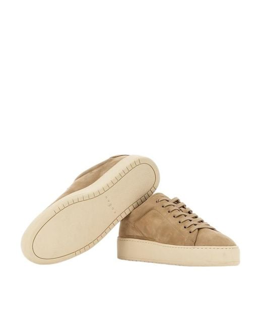 Hogan Brown H672 Logo Perforated Sneakers