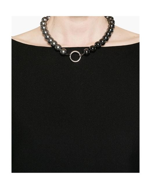 Entire studios Black Wide-Leg Boat Neck Jumper for men