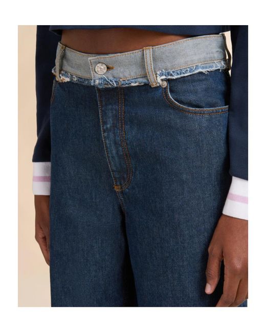 Marni Blue Denim Inside-Out Jeans