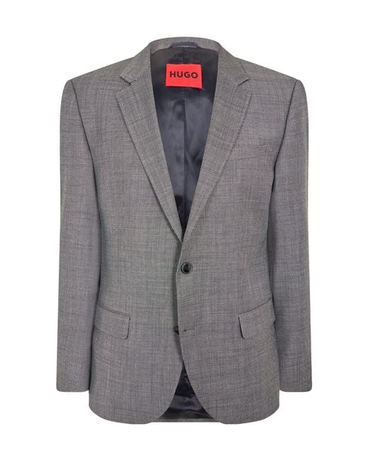 Boss Gray A Crisp Suit Jacket for men