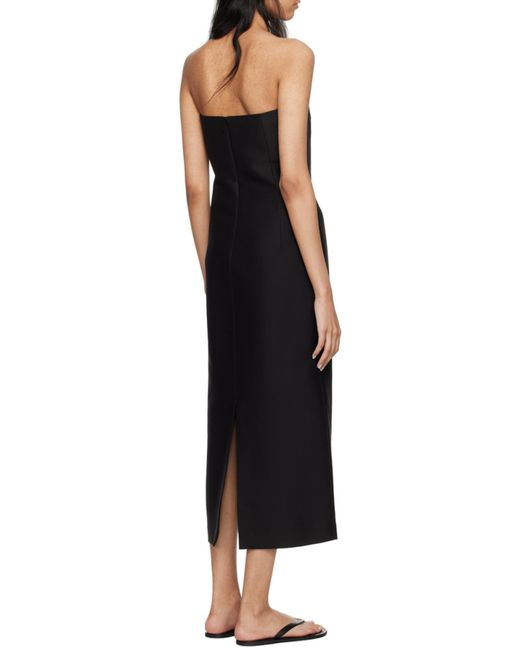 The Row Black Ward Dress