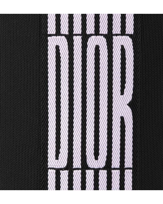 Dior Black Optical-D Thong Thigh Boot