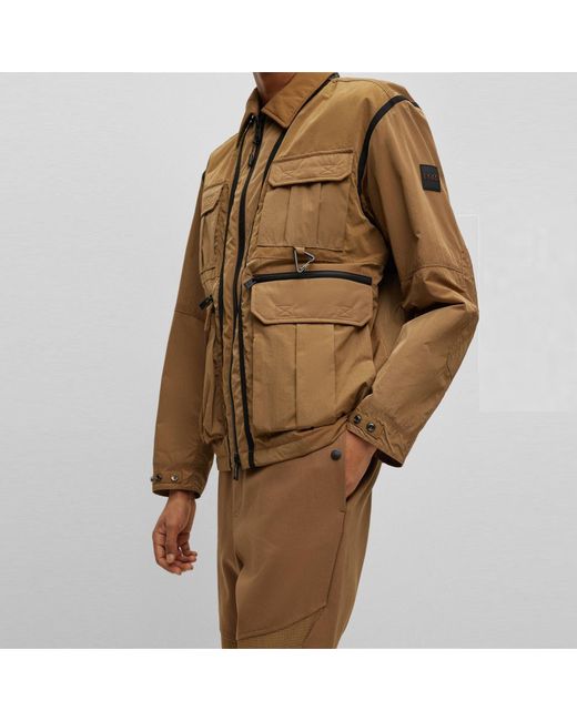 Boss Brown Minimalist Versatile Casual Coat for men