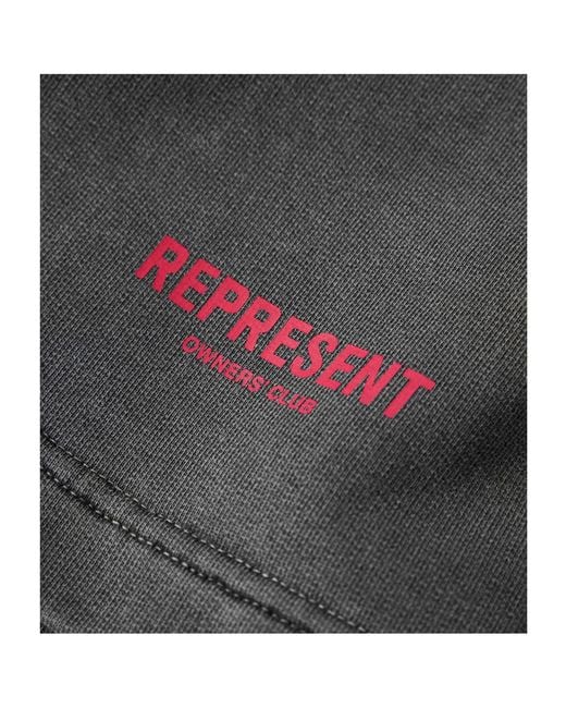 Represent Gray Loose Comfortable Shorts for men
