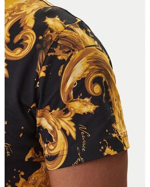 Versace Jeans Multicolor Couture Barocco Print Crewneck T-Shirt for men