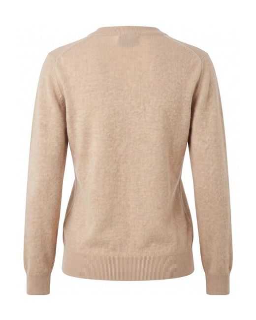 Malo Natural Long-Sleeve V-Neck Sweater