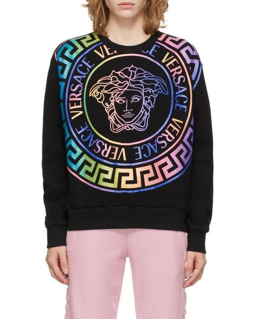 Versace Blue Medusa-Motif Sweatshirt