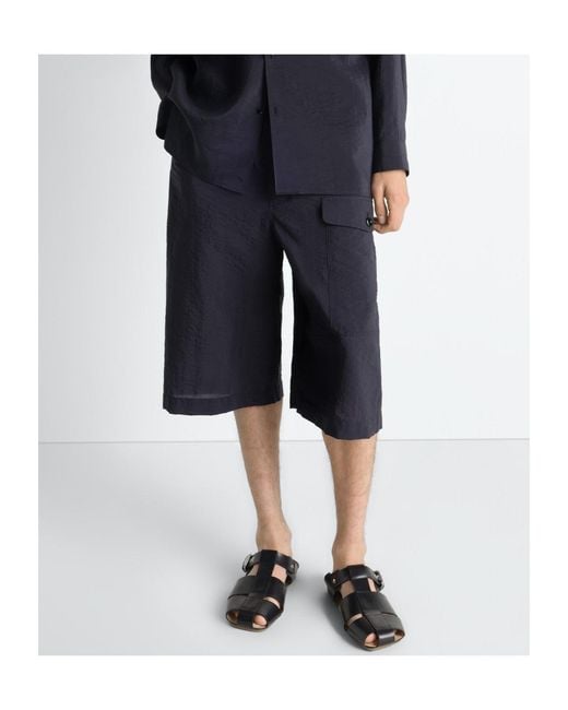 Lemaire Blue Cargo Easy Shorts for men