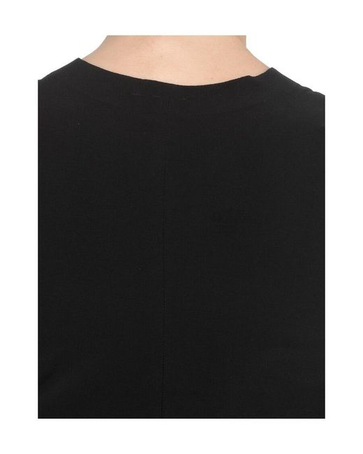 Norma Kamali Black Crewneck Sleeveless Tank Top