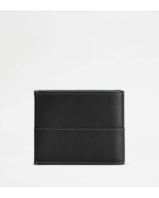 Tod's Black Leather Wallet for men