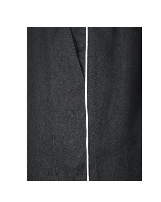 Dolce & Gabbana Black Elastic Drawstring Waist Pants for men