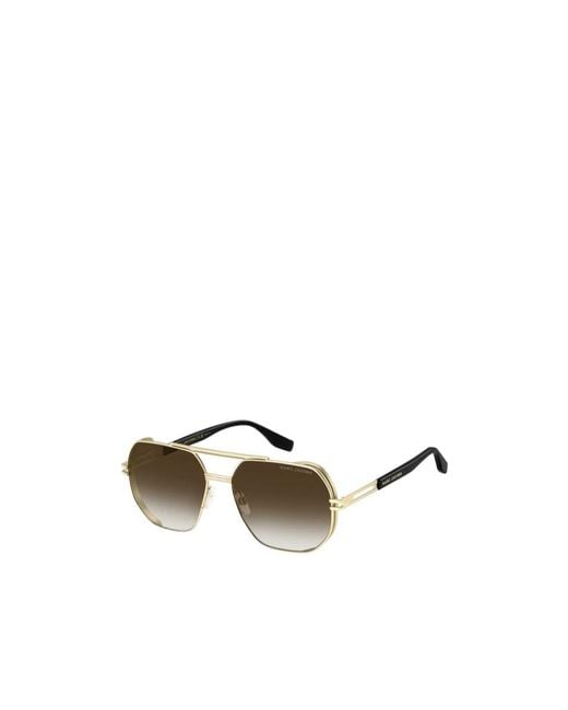 Marc Jacobs Metallic Eyewear Aviator Frame Sunglasses for men