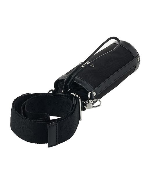 Vivienne Westwood Black Logo Bucket Shoulder Bag for men