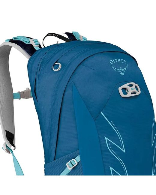 Osprey Blue Zippered Backpack for men