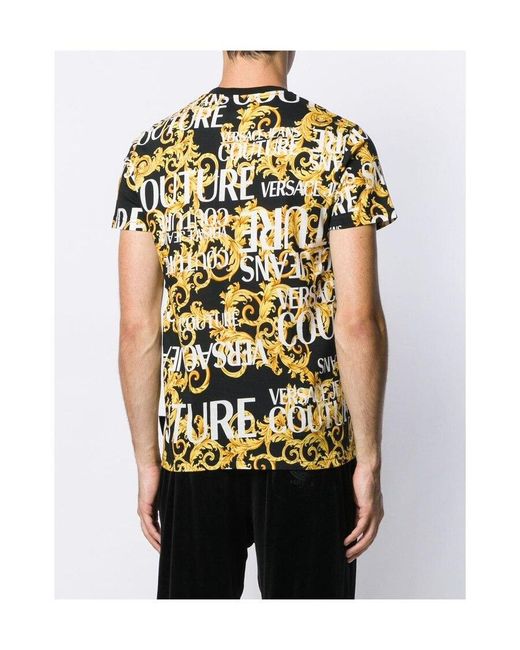 Versace Jeans Multicolor Logo Printed T-Shirt for men