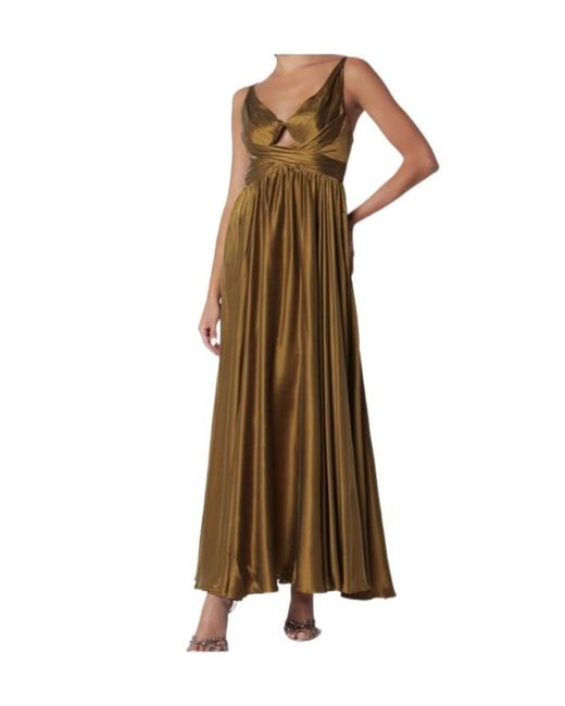 Zimmermann Brown Draped Maxi Skirt