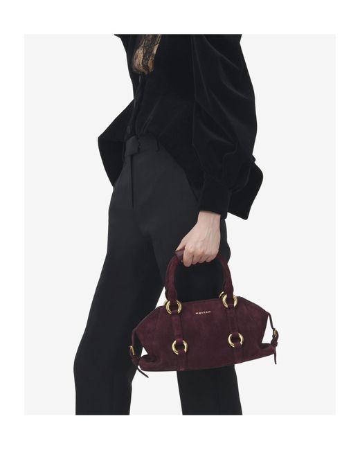McQueen Purple Farringdon Small Tote Bag