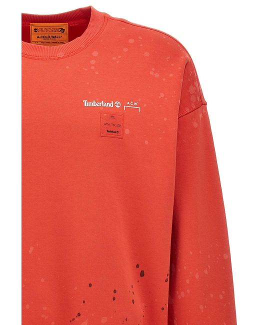 A_COLD_WALL* Red A-Cold-Wall* Logo Patch Crewneck Sweatshirt for men