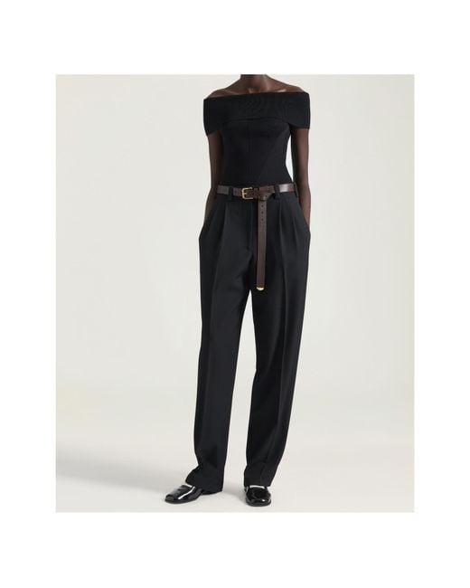 Givenchy Blue Off-The-Shoulder Top
