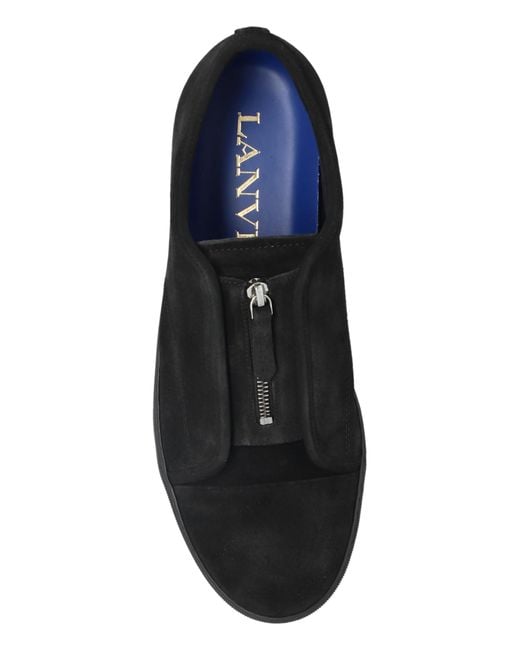 Lanvin Black Dbb1 Zip Sneakers for men