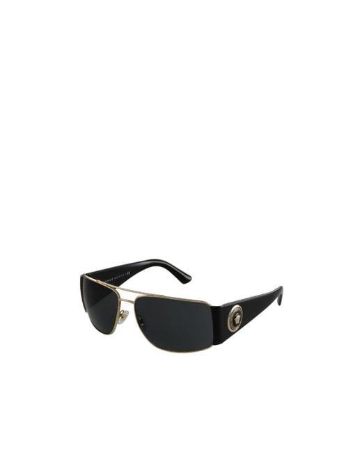 Versace White Eyewear Aviator Frame Sunglasses for men
