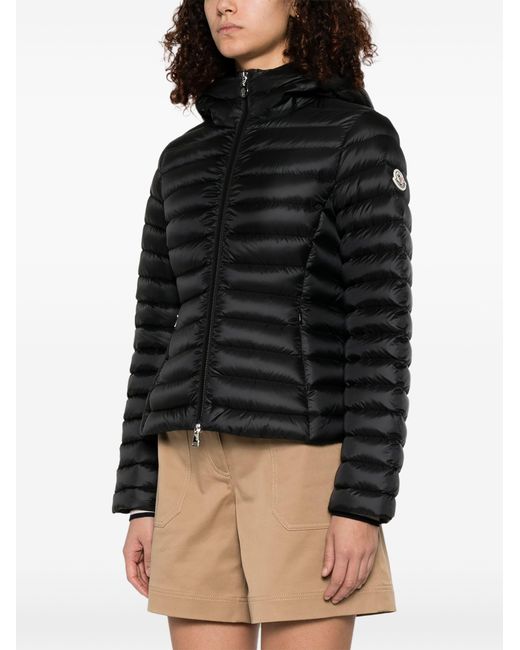 Moncler Black Ige Logo Patch Zip-Up Jacket