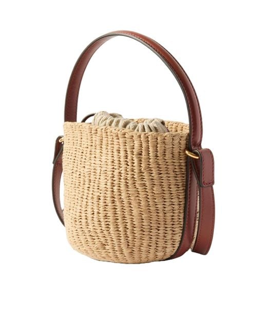 Chloé Chloé Mini Horse Medal Basket Bag in Brown | Lyst