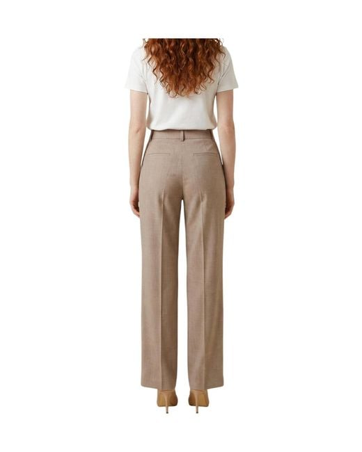 Liu Jo Gray Pleated-Front Trousers